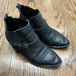 Circus by Sam Edelman Hamilton Women Ankle Chelsea Boots Size 7.5 Black Leather